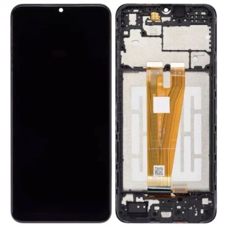 Ecran lcd Samsung A045 Galaxy A04 \ original reconditionn&eacute;\  avec chassis noir