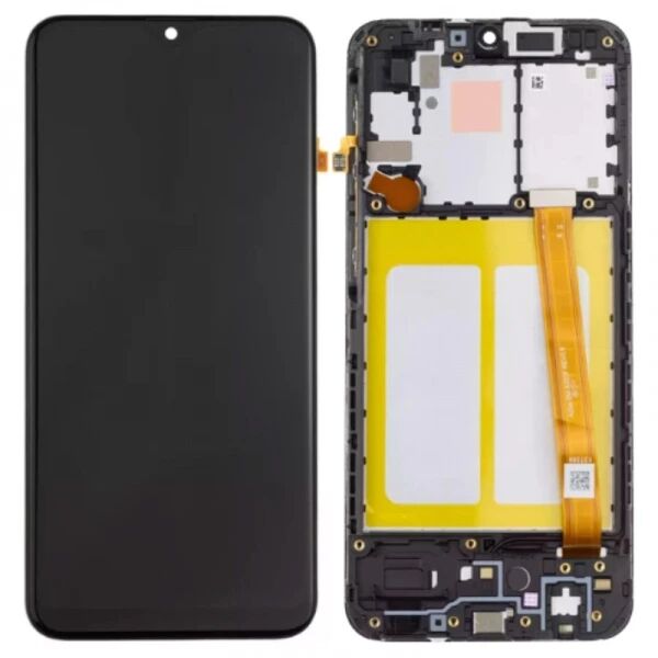 Ecran lcd Samsung A202 Galaxy A20E TFT avec chassis noir \ sans capteur de proximit� sans empreinte\ 