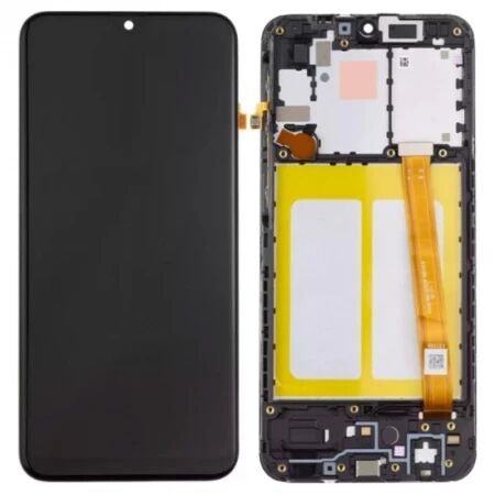 Ecran lcd Samsung A202 Galaxy A20E TFT avec chassis noir \ sans capteur de proximit&eacute; sans empreinte\ 