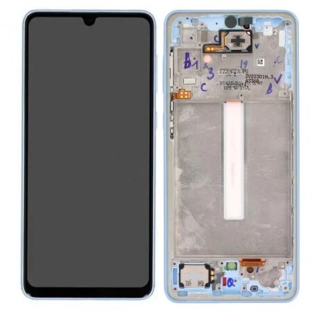 Ecran lcd Samsung A336 Galaxy A33 5G 2022 ORIGINAL SP avec chassis bleu