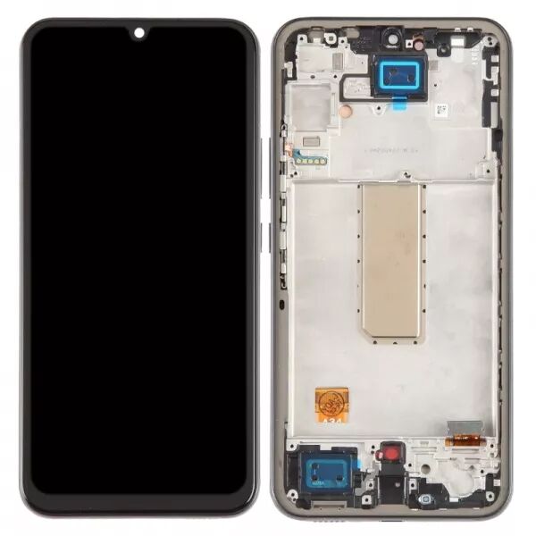 Ecran lcd Samsung A346B Galaxy A34 5G avec chassis \ original reconditionn�\  noir