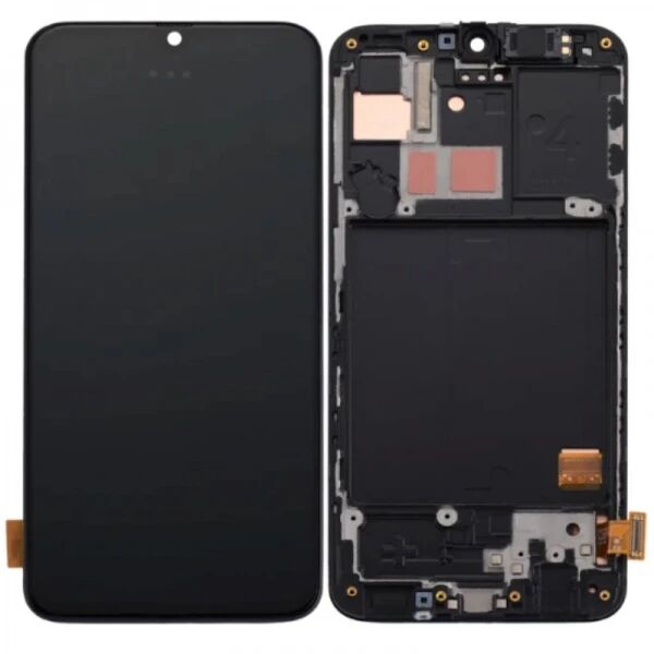Ecran lcd Samsung A405 Galaxy A40 TFT avec chassis noir \ sans capteur de proximit� sans empreinte\ 