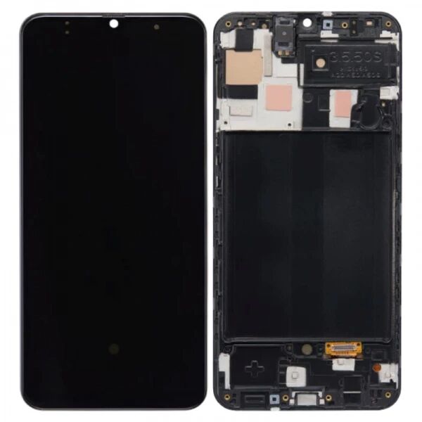 Ecran lcd Samsung A507 Galaxy A50s OLED avec chassis noir