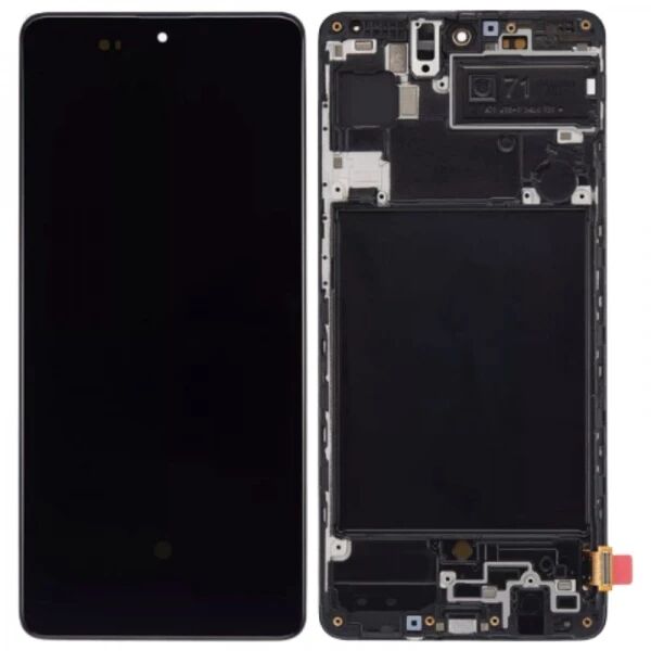 Ecran lcd Samsung A715 Galaxy A71 OLED avec chassis noir
