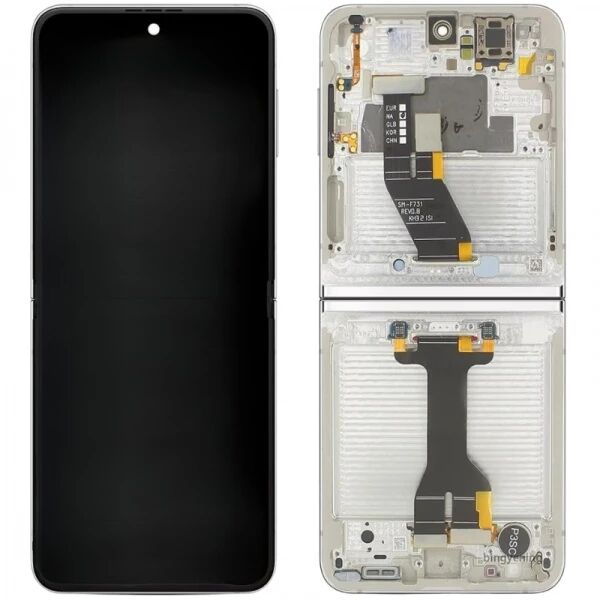 Ecran lcd Samsung F731B Galaxy Z Flip 5 ORIGINAL SP avec chassis cr�me