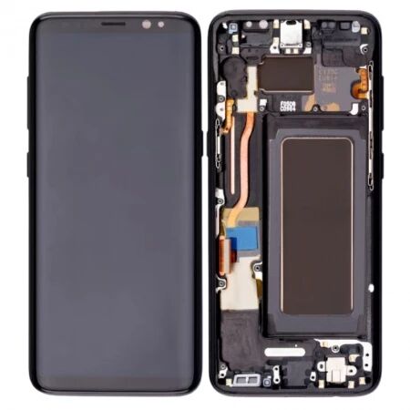Ecran lcd Samsung G950 Galaxy S8 OLED avec chassis noir