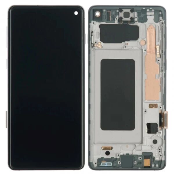 Ecran lcd Samsung G973 Galaxy S10 ORIGINAL SP avec chassis noir
