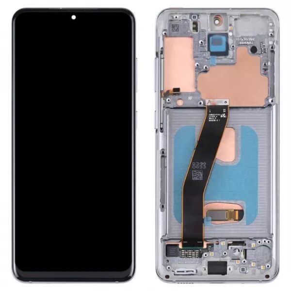 Ecran lcd Samsung G980F/G981B Galaxy S20 4G/5G avec chassis \ original reconditionn�\  blanc