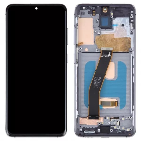Ecran lcd Samsung G980F/G981B Galaxy S20 4G/5G avec chassis \ original reconditionn�\  bleu