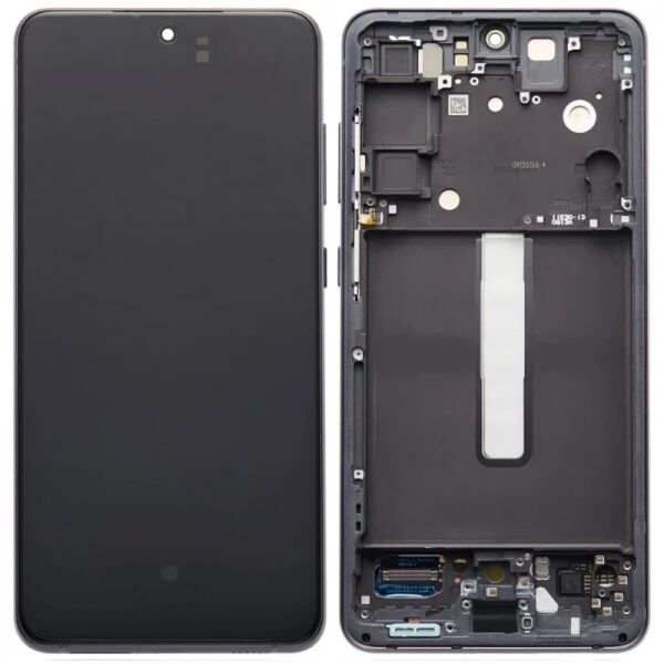 Ecran lcd Samsung G990 Galaxy S21 FE 5G ORIGINAL SP avec chassis gris