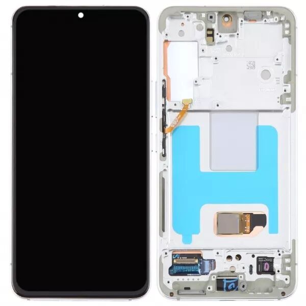 Ecran lcd Samsung S901B Galaxy S22 avec chassis \ original reconditionn�\  blanc