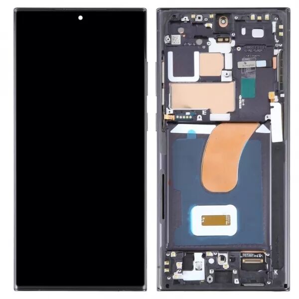 Ecran lcd Samsung S918B Galaxy S23 Ultra avec chassis \ original reconditionn�\  noir