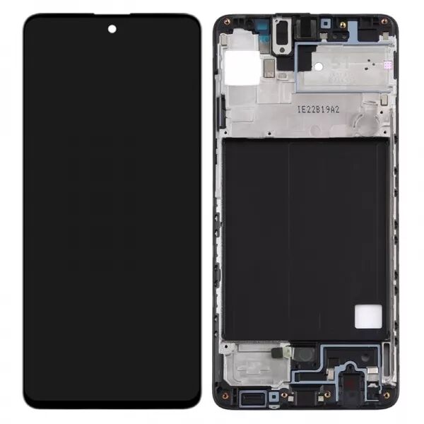 Ecran lcd TFT Samsung A515 Galaxy A51 avec chassis noir \ sans capteur de proximit� sans empreinte\ 