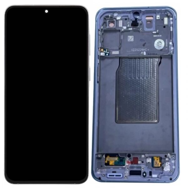 Ecran Samsung A576 Galaxy A57 5G ORIGINAL SP avec chassis bleu ciel