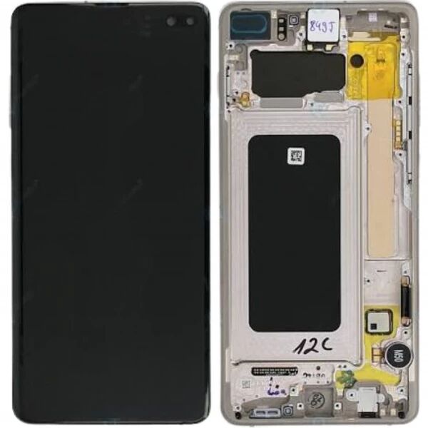 Ecran Samsung G975 Galaxy S10 Plus ORIGINAL SP avec chassis blanc
