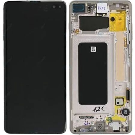 Ecran Samsung G975 Galaxy S10 Plus ORIGINAL SP avec chassis blanc