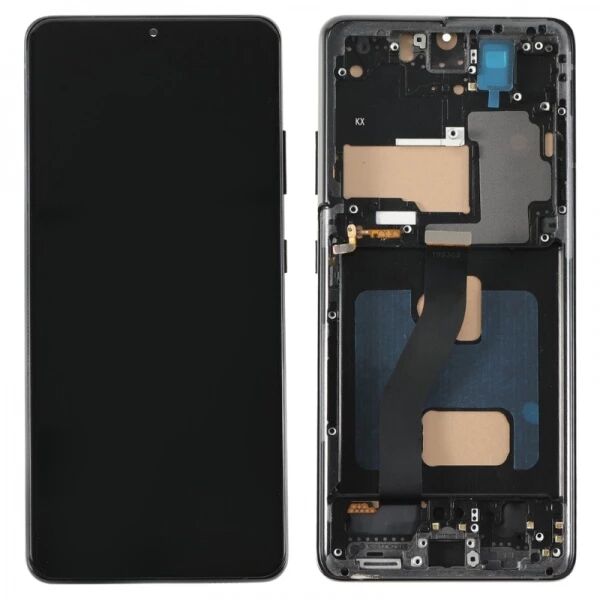Ecran Samsung G998B Galaxy S21 Ultra avec chassis \ incell\  noir