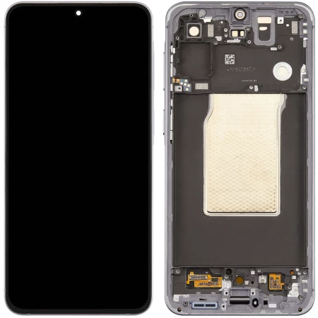 Ecran Samsung Galaxy A57 5G (A576) OLED avec chassis gris