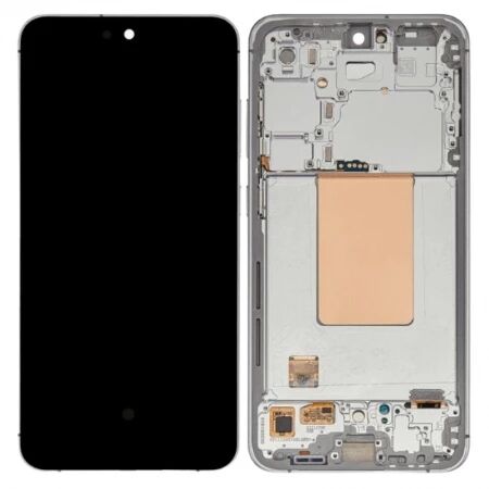 Ecran Samsung S721 Galaxy S24 FE ORIGINAL SP avec chassis argent