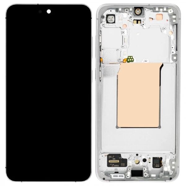 Ecran Samsung S731 Galaxy S25 FE ORIGINAL SP avec chassis blanc