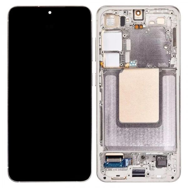Ecran Samsung S921 Galaxy S24 5G ORIGINAL SP avec chassis cr�me