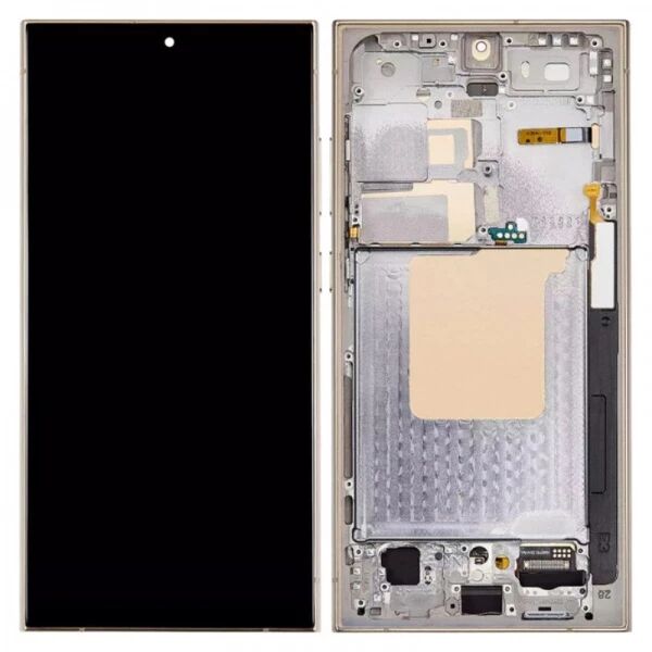 Ecran Samsung S928 Galaxy S24 Ultra 5G ORIGINAL SP avec chassis titane jaune