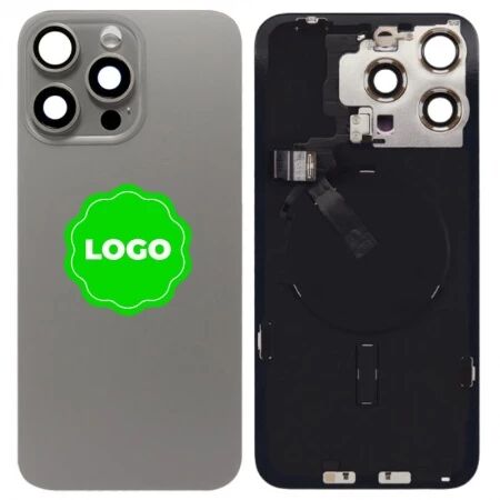 Face arri&egrave;re avec magsafe original PULLED iPhone 15 Pro (Grade A) titane naturel