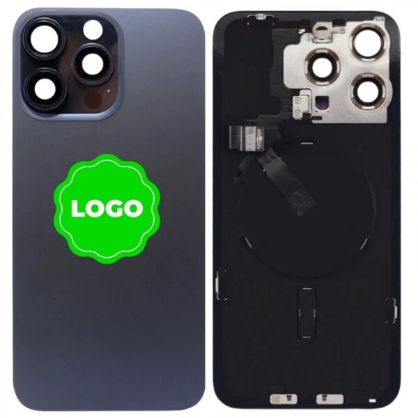 Face arri�re avec magsafe original PULLED iPhone 15 Pro Max (Grade A) titane bleu