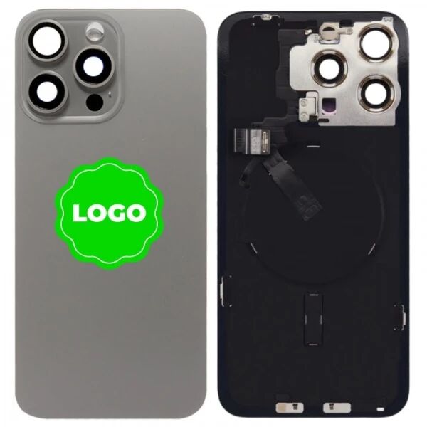 Face arri�re avec magsafe original PULLED iPhone 15 Pro Max (Grade A) titane naturel