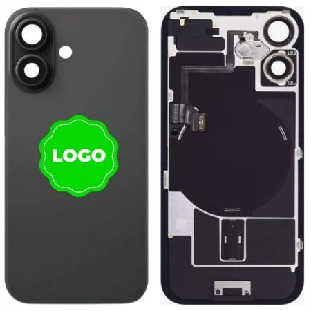 Face arri&egrave;re avec magsafe original PULLED iPhone 16 (Grade A) noir