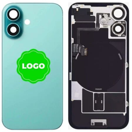 Face arri&egrave;re avec magsafe original PULLED iPhone 16 (Grade A) sarcelle