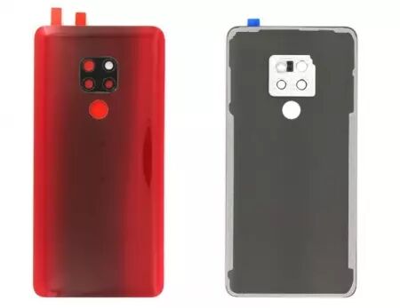Face arrière avec vitre appareil photo pour HUAWEI Mate 20 rouge