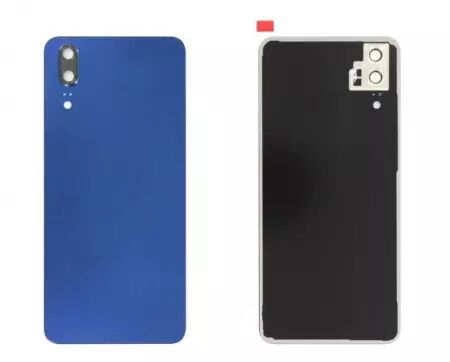 Face arrière avec vitre appareil photo pour HUAWEI P20 bleu