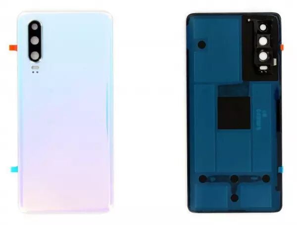 Face arri�re avec vitre appareil photo pour HUAWEI P30 nacr�