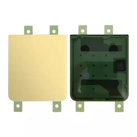 Face arrière inférieure ORIGINALE SAMSUNG F721 Galaxy Z Flip 4 5G SERVICE PACK GH82-29654G Jaune