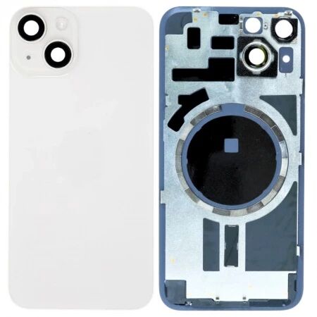 Face arri&egrave;re iPhone 14 LARGE HOLE blanc