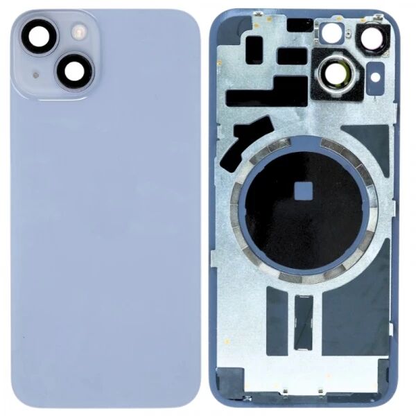 Face arri�re iPhone 14 LARGE HOLE bleu