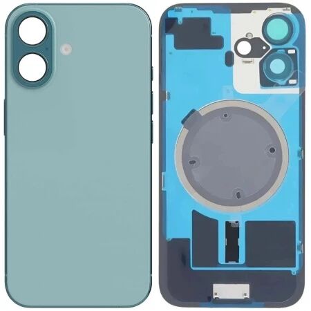 Face arrière iPhone 16 avec vitre caméra et magsafe outremer