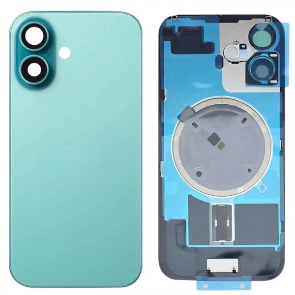 Face arri�re iPhone 16 avec vitre cam�ra et magsafe sarcelle