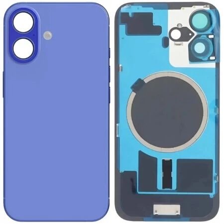 Face arrière iPhone 16 Plus avec vitre caméra et magsafe sarcelle