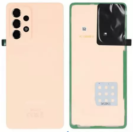 Face arrière ORIGINALE SAMSUNG A536B Galaxy A53 5G SERVICE PACK GH82-28017D orange