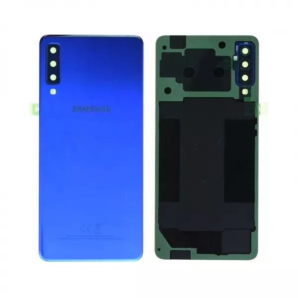 Face arri�re ORIGINALE SAMSUNG A750 Galaxy A7 2018 DUOS SERVICE PACK GH82-17829D bleu