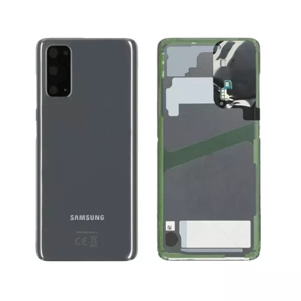 Face arri�re ORIGINALE SAMSUNG G980 / G981 Galaxy S20 / S20 5G SERVICE PACK GH82-22068A / GH82-21576A gris