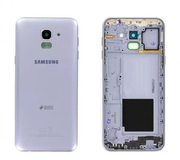 Face arri�re ORIGINALE SAMSUNG J600 Galaxy J6 2018 SERVICE PACK GH82-16868B violet
