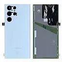 Face arri�re ORIGINALE SAMSUNG S908 Galaxy S22 Ultra SERVICE PACK GH82-27457G bleu ciel