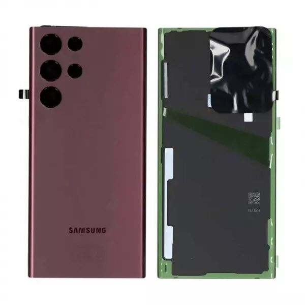 Face arri�re ORIGINALE SAMSUNG S908Galaxy S22 Ultra GH82-27457B bordeaux