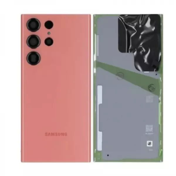 Face arri�re ORIGINALE SAMSUNG S918 Galaxy S23 Ultra 5G SERVICE PACK GH82-30400F rouge