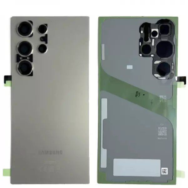Face arri�re ORIGINALE SAMSUNG S928B Galaxy S24 Ultra 5G SERVICE PACK GH82-33349A gris titane