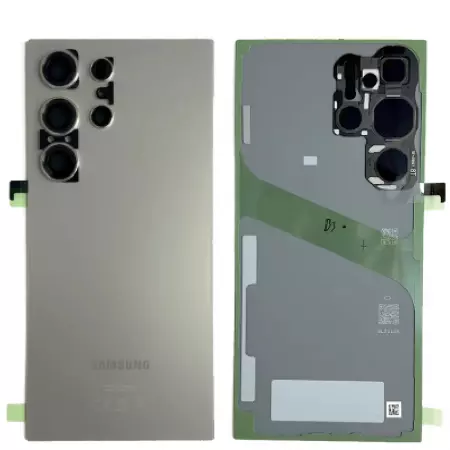 Face arrière ORIGINALE SAMSUNG S928B Galaxy S24 Ultra 5G SERVICE PACK GH82-33349A gris titane