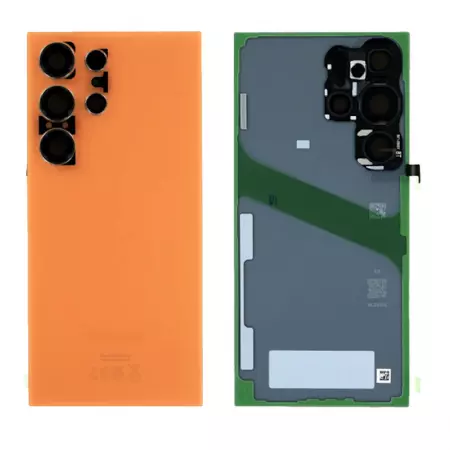 Face arrière ORIGINALE SAMSUNG S928B Galaxy S24 Ultra 5G SERVICE PACK GH82-33349G orange